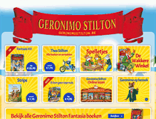 Tablet Screenshot of geronimostilton.be